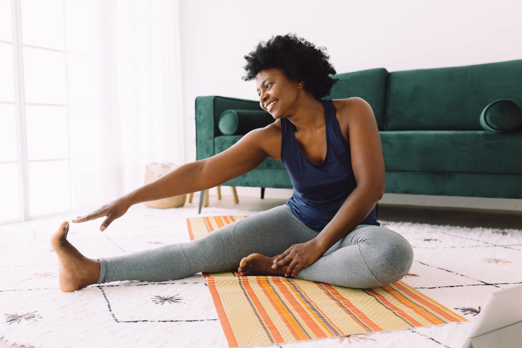 Yoga mat discount for home workout